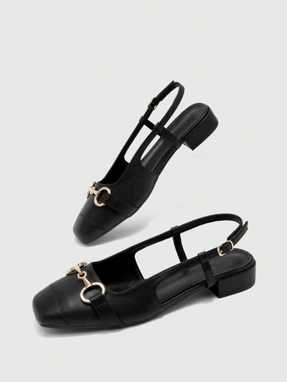 CUCCOO BIZCHIC Women's Fashion Flat-Soled Shoes, Buckle Flat-Soled Global Four-Season Commuting Elegance Basic Festival Home Office Outdoor Daily Wear
