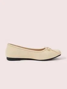 CUCCOO DOLLMOD Women's Shoes Light Apricot Flat Ballet Shoes - Apricot - View 5