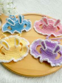 PETSIN 1PC Funny Ear Shaped Pet Sun Hat Outdoor Breathable Knit Headwear - Multicolor - View 6