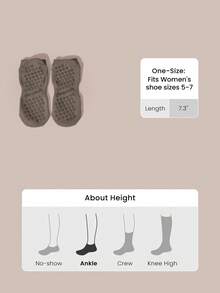 GLOWMODE 2-PairAirGrip Sweat-Wicking Odor Control Breathable Mesh Ankle Socks With Anti-Slip 3D Grip Left/Right Fit Daily Active Wear - Multicolor - View 8