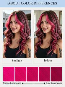30g I Tip Hair Extensions Human Hair,Rose Red Party Colors,10-18inch,Real Human Hair Easy To Style Volume & Length On Thin Hair,Long-Lasting Secure Reusable Perfect Beauty Gift Idea For Party,Cosplay,Festival - SRose Red - View 14