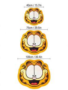 GARFIELD | Joivida 1 pieza Alfombra – Tapete de piso con licencia de dibujos animados, decoración del hogar de felpa suave - Garfield - Ver 3