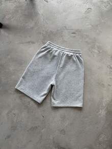 PAVTROS Pantaloni de trening casual largi pentru bărbați, cu dungi și talie cu șnur - Gri - Vizualizare 2