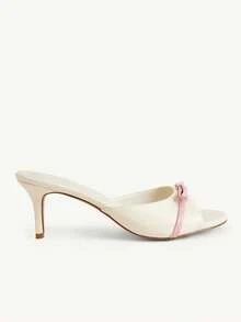 CUCCOO CHICEST Ladies Small Round Toe Thin Heel Elegant High Heel Sandals - Apricot - View 5