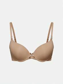 SHAPORA Lencería de mujer minimalista casual de color liso suave con copa fina (3 piezas) - Multicolor - Ver 18