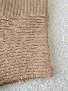 Flirla Starfish Crochet 3D Decorative Vacation Knit Shorts Beach Vacation White Shimmer Summer Sexy Breezy - Khaki - View 7