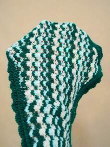 EMERY ROSE Women's Crochet Fashion Tie-Up Cropped Sexy Camisole Knit Top For Vacation - Green - View 7