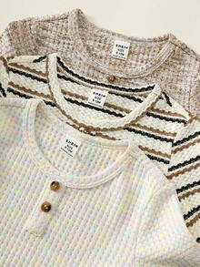 SHEIN 3 piezas de camisetas para niños pequeños - Multicolor - Ver 8