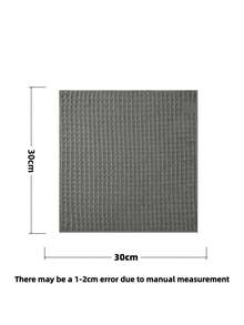 5/10 PCS Gray Grid Waffle Weave Kitchen Towel, Soft Absorbent Cotton Dish Cloth, Reusable Cleaning Cloth For Kitchen, Home, And Dining - Multicolor - View 2