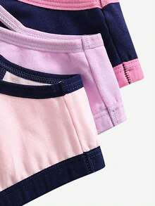 SHEIN 女童 3 件套可愛俏皮快樂卡通跳舞女孩仙女印花四季棉質細肩帶背心與低腰內褲 - 彩色 - 查看 8