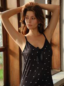 Bisouelle Vestido de tirantes con estampado de leopardo sexy para mujer, nuevo estilo de primavera/verano, vestido camisero, tela suave y cómoda - Negro - Ver 5