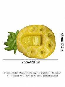 Avocado-Shaped Floating Tray, 8 Compartment Storage For Snacks, Drinks, Fruits - Durable Pvc Material, Uv-Resistant, Perfect For Pool And Beach Parties, Essential For Beach Parties | Tropical Style | Durable Plastic Tray - Cup Holder - View 6