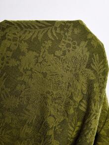 Rina Fox Women's Fashionable Casual Sexy Street Style Knitted Jacquard Mini Dress - Green - View 7