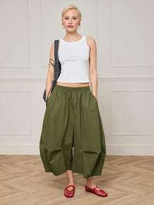 COUREZ Pantalones para mujer - Verde Niebla - Ver 2