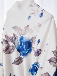 SHEIN Plus Size Floral Print Cami Nightgown - Multicolor - View 6