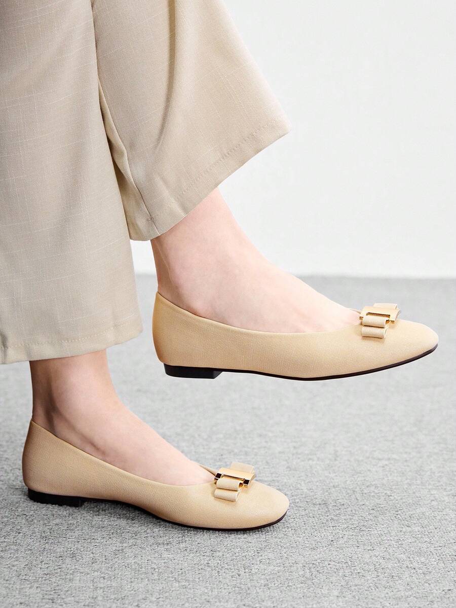 CUCCOO BIZCHIC Flat Slip-On Fashion Loafers For Women Spring Shoes Spring Break Easter For Christmas Spring Shoes - Whole Apricot - View 1