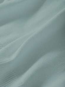 SHEIN LUNE 大尺碼休閒百搭純色開襟衫 - 淺藍色 - 查看 6