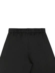 Calvornis 男士米色西裝長褲，復古寬鬆休閒百搭直筒正裝褲 - 黑色 - 查看 6