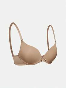 SHAPORA Lencería de mujer minimalista casual de color liso suave con copa fina (3 piezas) - Multicolor - Ver 8