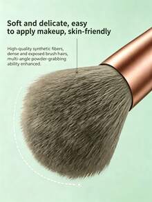 Conjunto de 10 Pincéis de Maquiagem Premium Dourado Champanhe (Com Tubo de Café), Inclui Pincel de Base, Pincel Corretivo, Pincel de Blush, Pincel de Contorno, Pincel de Blush, Pincel de Bronzeador, Pincel de Pó Solto, Pincel de Base, Pincel de Blush, Presente Bônus - Rosa ouro - Visão 5