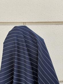 MaterniWear 孕婦條紋休閒商務休閒派對旅行洋裝 優雅婚禮賓客禮服 奢華晚宴外出秋季深藍色 - 藏蓝色 - 查看 8