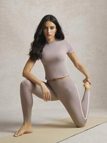 Activina Damen 7/8 Länge Sport Leggings - Altrosa - Übersicht 6
