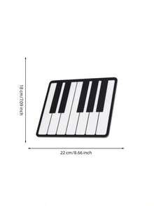 Haus Hana 1 pièce Tapis de souris clavier de piano, motif de clé de sol et de notes, base en caoutchouc antidérapante, tapis de bureau vintage en PVC pour le bureau et la maison, cadeau pour les amateurs de musique, les étudiants, les enseignants, l'usage quotidien, l'anniversaire, Noël - multicolore - Voir 11