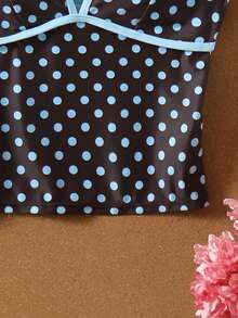 Bonvoyette Atasan Baju Renang Wanita Motif Polkadot - MultiWarna - View 7