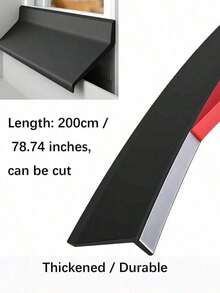 1pc Self-Adhesive Window Rain Deflector, Outdoor Windproof And Rainproof Barrier, Water-Blocking Strip For Sliding Windows, Exterior Plastic Insulation Board At Window Sills, Bathroom Decorative Items, Cuttable - Multicolor - View 12