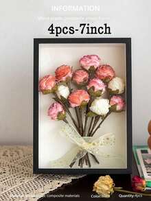 Dried Flower Frame, DIY 3D Hollow Wooden Specimen Frame, Model Display Stand, Picture Frame Gifts, Birthday, Graduation - Black - View 10