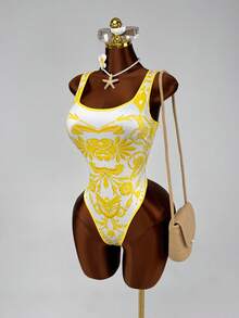 Maweii Damen-Trägertop in großen Größen, sexy, mit Grafikprint, Patchwork, kontrastfarbenen Bindungen und Trägern, Camisole - Verschiedenfarbig - View 1