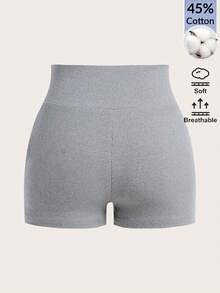 SHEIN BASICS 女款純色休閒百搭日常穿著短褲 3件/組 - 彩色 - 查看 3