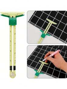 3PCS Fabric Cutting Ruler Set – Quilting Positioning Ruler For Sewing, Button Edge Parallel Line Sewing Gauge, Multifunctional DIY Craft Measuring Tool - multicolor - View 8