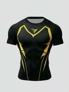 Gym Rark Herren bedrucktes Kontrastfarben Rundhals Kurzarm Sport T-Shirt 3er/Set, Fitness - Verschiedenfarbig - Übersicht 7
