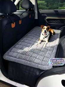 1-Piece Non-Slip Car Dog Mat, Heavy-Duty Pet Seat Mat With Rear Extension, Chew-Resistant And Wear-Resistant Floor Mat, Easy-To-Clean Car Seat Protector, Suitable For SUVs, Sedans, And Trucks - Compatible With All Dog Breeds And Sizes - Multicolor - View 1