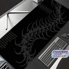 1pc Dark Gothic Centipede Gaming Mouse Pad - Large Non-Slip Rubber Desk Mat With Ribbed Design, Durable Polyester Surface, Suitable For Office And Gaming, Ideal Gift For Men And Women, Desktop Mouse Pad - multicolor - View 1