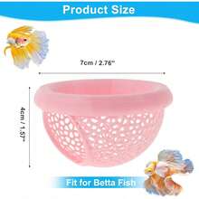 Aquarium Floating Betta Fish Skin, Betta Or Shrimp Feeder, Caves And Hammocks, Small Fish Feeding Ring, Aquarium Hidden Feeding Decor Accessories - A - View 7