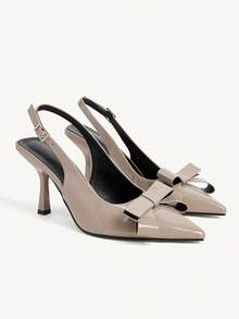 CUCCOO CHICEST Modiga kitten heel-pumps för kvinnor med spetsig tå, för pendling och fest - Aprikos - Visa 1
