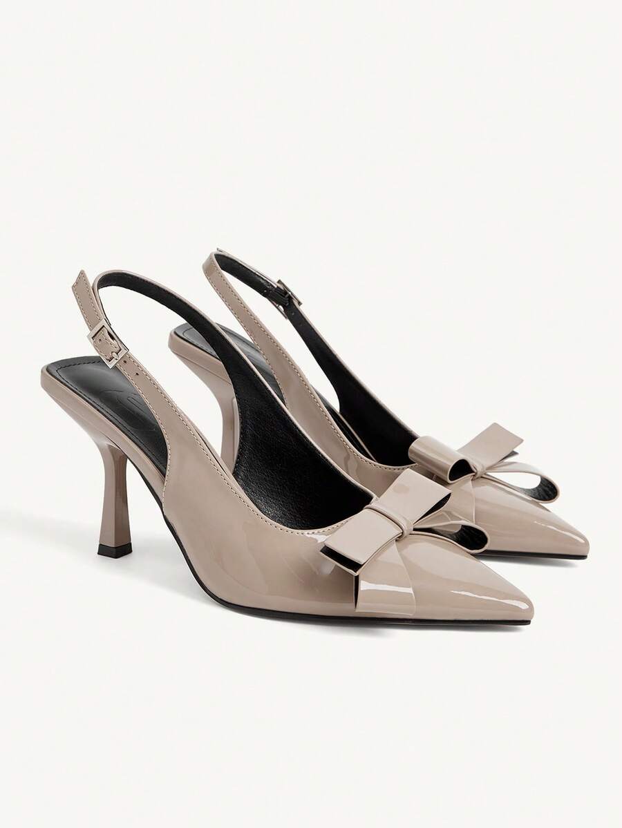 CUCCOO CHICEST Modiga kitten heel-pumps för kvinnor med spetsig tå, för pendling och fest - Aprikos - Visa 1