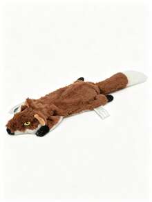 1pc Funny Simulated Animal No Stuffing Dog Toy With Squeakers Durable Stuffingless Plush Squeaky Dog Crinkle Squeak Pet Chew Toys For Small Medium Large Dog Pets Supplies - Multicolor - View 8