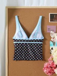 Bonvoyette Atasan Baju Renang Wanita Motif Polkadot - MultiWarna - View 2