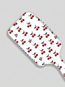ROMWE Kawaii 1905633 Little Red Cherry Fresh And Cute Pattern White Airbag Comb Air Cushion Comb Comb - White, red. - View 2