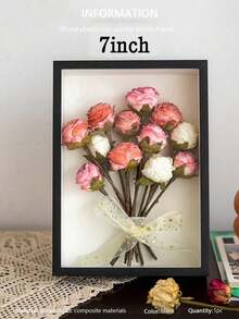 Dried Flower Frame, DIY 3D Hollow Wooden Specimen Frame, Model Display Stand, Picture Frame Gifts, Birthday, Graduation - Black - View 11