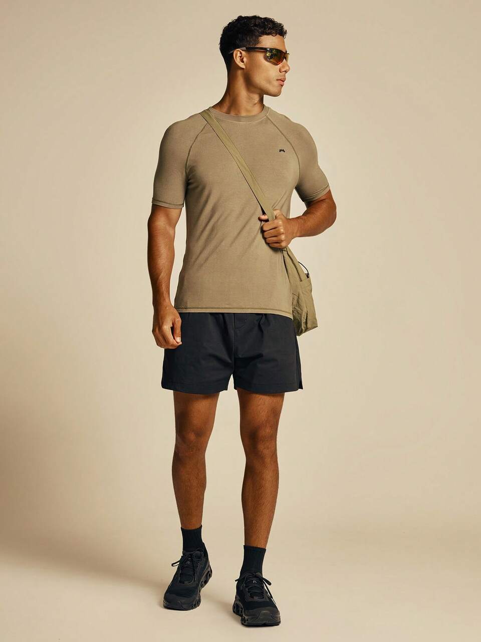 Musero Sport Top de Academia Muscle Fit Manga Curta Gola Redonda Essenciais Primavera Verão Roupa Esportiva