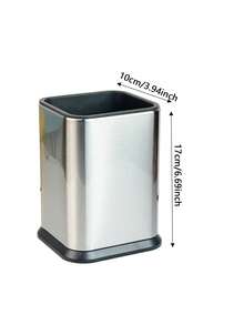Stainless Steel Kitchen Kitchenware Storage Barrel Tableware Box Chopsticks Barrel Knife And Fork Spoon Storage Barrel - One Size - View 3