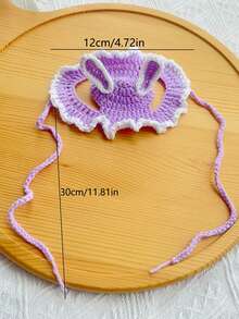 PETSIN 1PC Funny Ear Shaped Pet Sun Hat Outdoor Breathable Knit Headwear - Multicolor - View 7