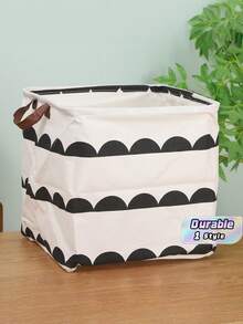 1pc Pet Storage Basket, Foldable And Waterproof, Dirty Clothes Storage Basket, Storage Basket For Pet Dirty Clothes And Toys, Snack Storage - Multicolor - View 1