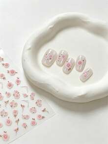 精緻蝴蝶翅膀美甲貼紙 自黏式無香手腳飾品 優雅設計 易於貼附 適合秋冬 DIY 美甲 - ZSM316 - 查看 6