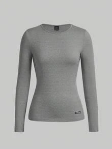 TaskEZ Blusa de uniforme médico de manga larga y ajuste ceñido en unicolor - Multicolor - Ver 7
