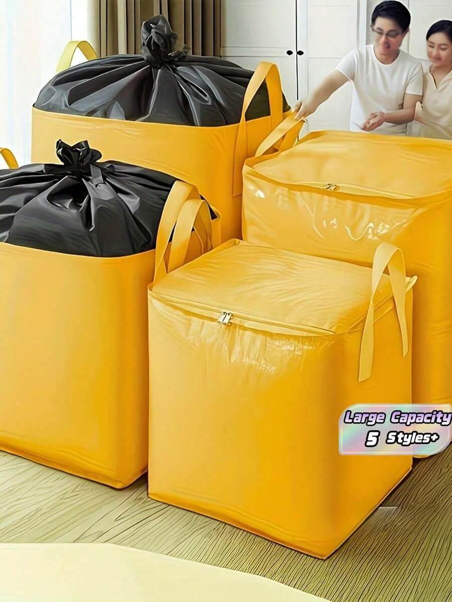 Ultra-Large Capacity Of 240L, Three-Layer Thick Moving Bag With Reinforced Handles, Can Be Easily Dragged Around – Durable, Water-Resistant Storage And Organization Bag, Foldable And Portable, Suitable For University Dormitories, Homes, Offices, - View 1